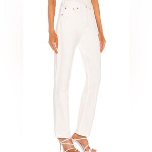 AGOLDE Lana White Straight Leg Jeans in size 26